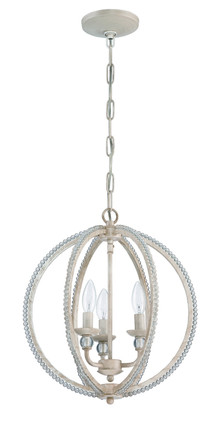 Craftmade - 1043C-ATL - Three Light Mini Chandelier - Mini Chandelier - Antique Linen Craftmade - 1043C-ATL - Three Light Mini Chandelier - Mini Chandelier - Antique Linen