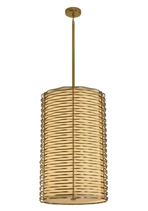 Kalco - 312751VBR - LED Foyer Chandelier - Paloma - Vintage Brass