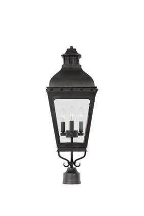 Kalco - 403300AI - Three Light Post - Pier Mount - Winchester Outdoor - Aged Iron