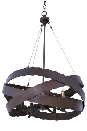Kalco - 502651BS - Five Light Pendant - Fulton - Brownstone