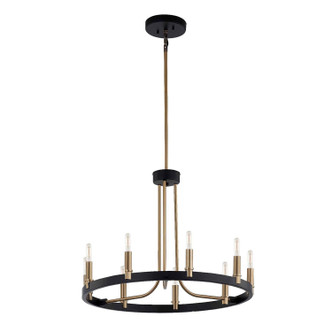Clayton Nine Light Chandelier (NSH-8043-MBBR)