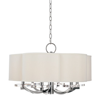 Hudson Valley - 1426-PN - Six Light Chandelier - Garrison - Polished Nickel