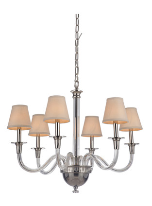 Deran - Gallery Six Light Chandelier (48026-PLN) Deran - Gallery Six Light Chandelier (48026-PLN)