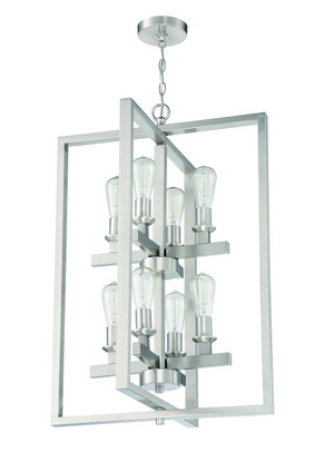 Chicago Eight Light Foyer Pendant (53138-BNK)