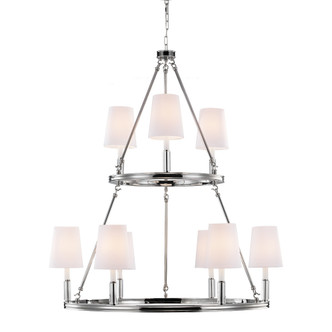 Lismore Nine Light Chandelier (F2937/3+6PN)