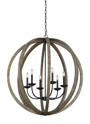 Allier Six Light Pendant (F3186/6WOW/AF)
