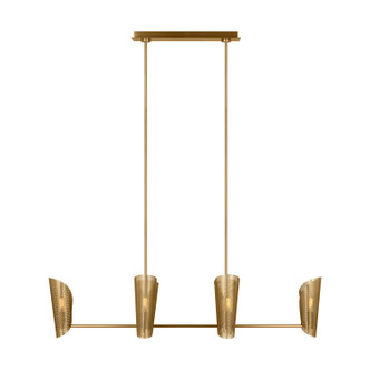 Visual Comfort Studio - LXC1066BBS - Six Light Chandelier - Plivot - Burnished Brass