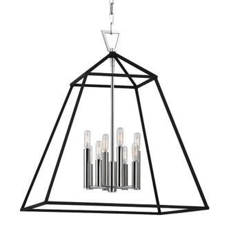 Hudson Valley - 4924-PN - Eight Light Lantern - Webster - Polished Nickel