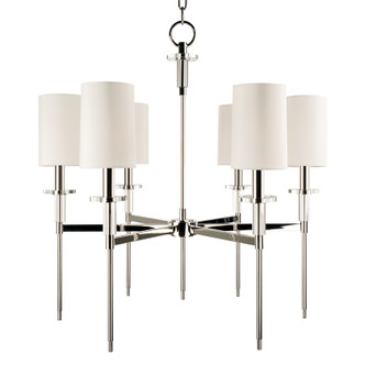Hudson Valley - 8516-PN - Six Light Chandelier - Amherst - Polished Nickel