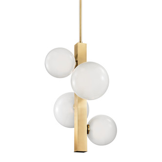 Hudson Valley - 8704-AGB - LED Pendant - Hinsdale - Aged Brass