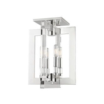 Hudson Valley - 9311-PN - Four Light Semi Flush Mount - Wellington - Polished Nickel