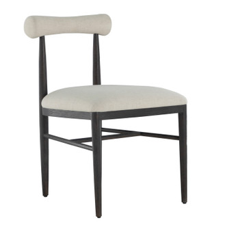 Gabby - SCH-175453 - Side Chair - Vira - Black|Cerused Forest Black|Linen|Matte Gold Brass