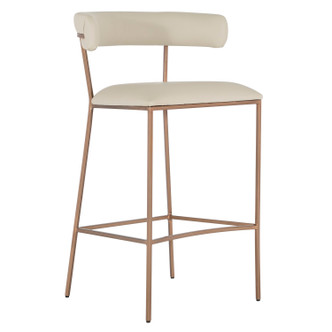 Gabby - SCH-175539 - Bar Stool - Matlock - Brass|White Leather