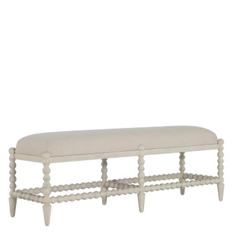 Gabby - SCH-175600 - Bench - Jennifer - Sesame White|White Linen