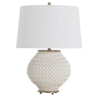 Gabby - SCH-175752 - One Light Table Lamp - Sylvan - White Ceramic|Rich Brass|White Linen