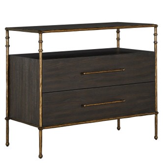 Gabby - SCH-175828 - Nightstand - Reese - Cerused Forest Black|Dark Antique Brass