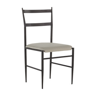 Gabby - SCH-240510 - Dining Chair - Ward - Brushed Black|Soft Linen Fabric