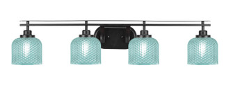 Toltec Lighting - 2614-MB-4615 - Four Light Bath Bar - Odyssey - Matte Black