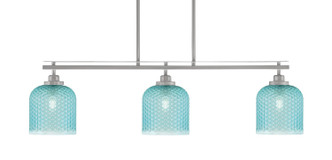 Toltec Lighting - 2636-BN-4915 - Three Light Island Pendant - Odyssey - Brushed Nickel