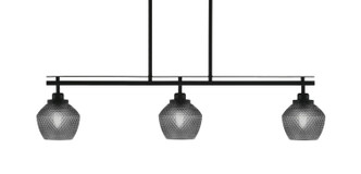 Toltec Lighting - 2636-MB-4622 - Three Light Island Pendant - Odyssey - Matte Black