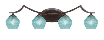 Toltec Lighting - 554-DG-4625 - Four Light Bath Bar - Zilo - Dark Granite