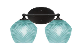 Toltec Lighting - 5912-MB-4625 - Two Light Bath Bar - Capri - Matte Black