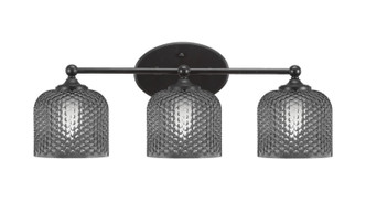 Toltec Lighting - 5913-MB-4612 - Three Light Bath Bar - Capri - Matte Black