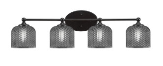 Toltec Lighting - 5914-MB-4612 - Four Light Bath Bar - Capri - Matte Black