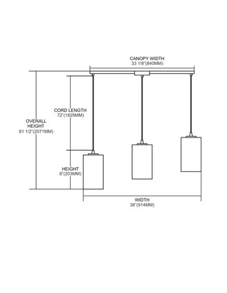 Coletta Three Light Pendant (10147/3L)