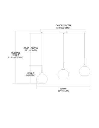 Cassandra Three Light Pendant (10240/3L-CHR) Cassandra Three Light Pendant (10240/3L-CHR)