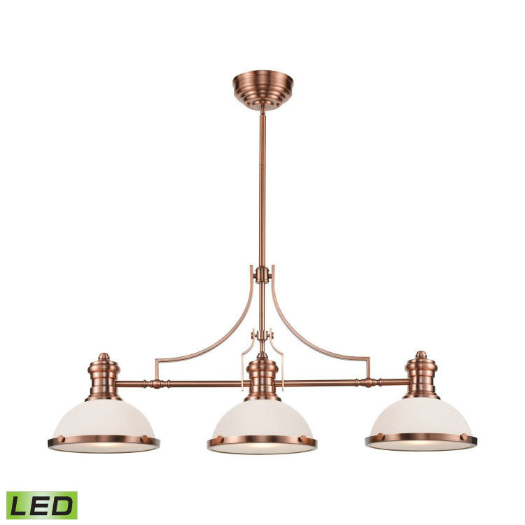ELK Home - 66245-3-LED - LED Linear Chandelier - Chadwick - Antique Copper ELK Home - 66245-3-LED - LED Linear Chandelier - Chadwick - Antique Copper