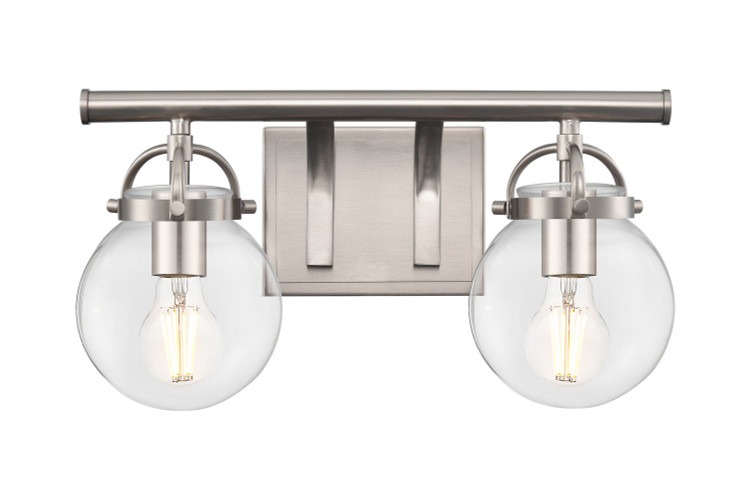 Innovations - 416-2W-SN-G202-6 - Two Light Bath Vanity - Downtown Urban - Satin Nickel