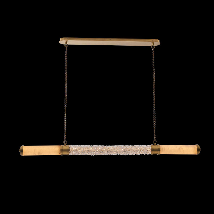 Allegri - 041961-062-FR001 - LED Island Pendant - Tubo - True Brass