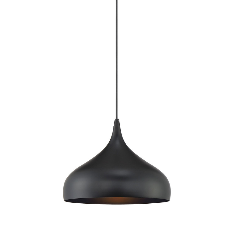 Meridian - M70075MBK - One Light Mini Pendant - Mmin2 - Matte Black