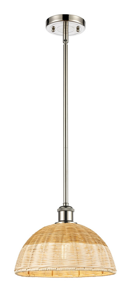 Innovations - 516-1S-SN-NBD2-12-NAT - One Light Mini Pendant - Ballston - Brushed Satin Nickel