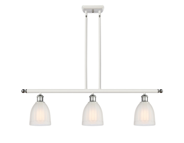 Innovations - 516-3I-WPC-G441 - Three Light Island Pendant - Ballston - White Polished Chrome