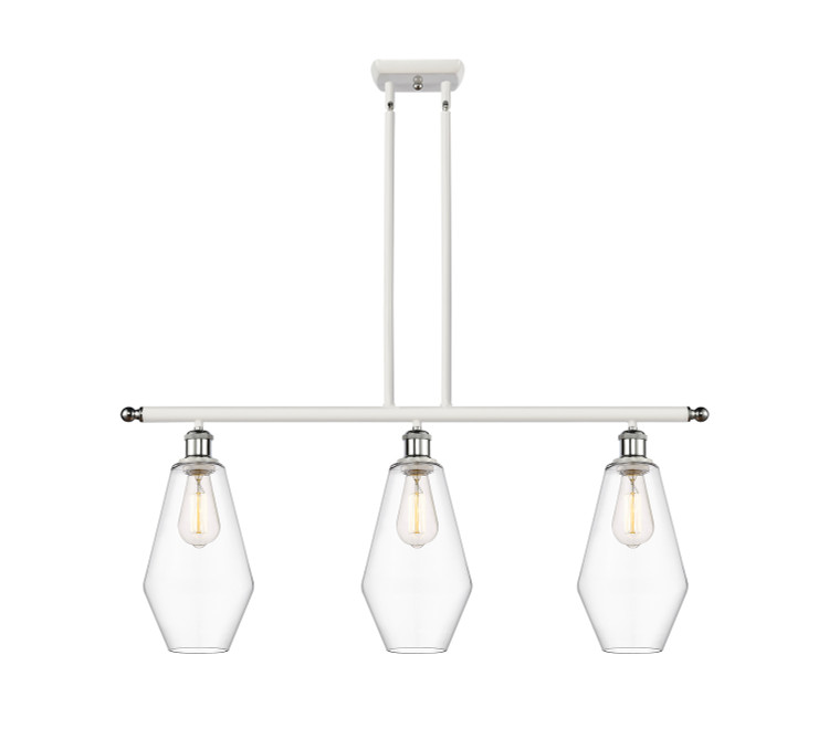 Innovations - 516-3I-WPC-G652-7-LED - LED Island Pendant - Ballston - White Polished Chrome