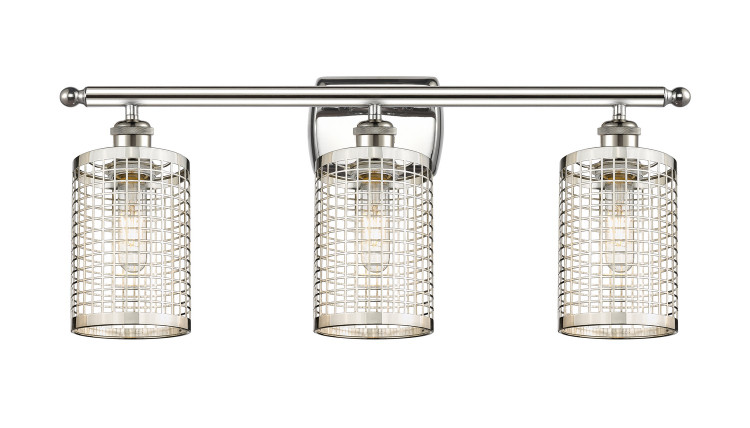 Innovations - 516-3W-PN-M18-PN - LED Bath Vanity - Downtown Urban - Polished Nickel