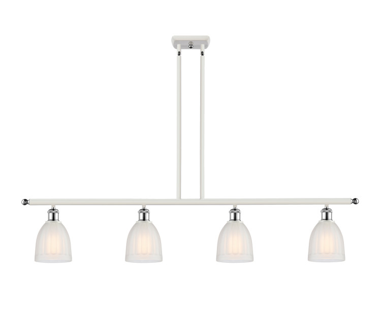 Innovations - 516-4I-WPC-G441-LED - LED Island Pendant - Ballston - White Polished Chrome