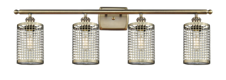 Innovations - 516-4W-AB-M18-AB - LED Bath Vanity - Downtown Urban - Antique Brass