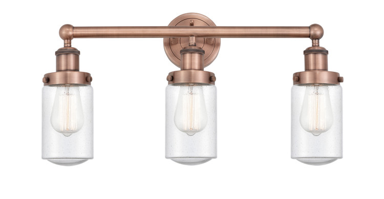 Innovations - 616-3W-AC-G314 - Three Light Bath Vanity - Edison - Antique Copper