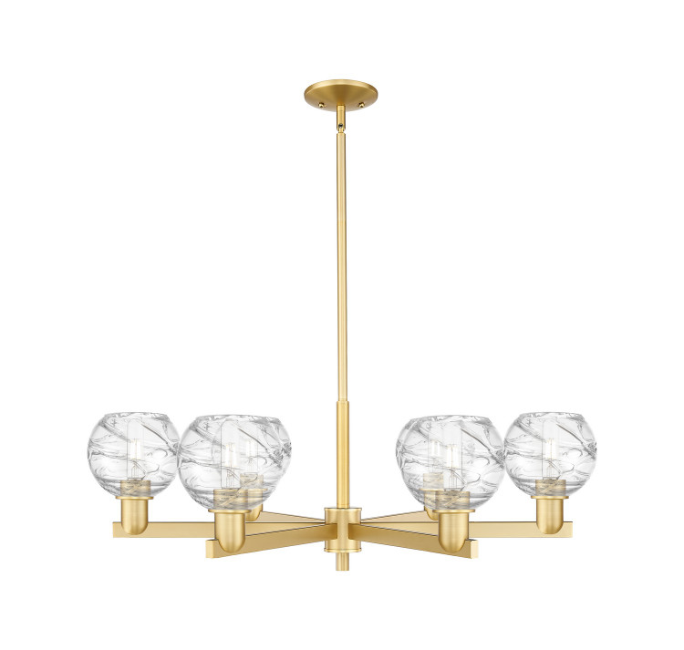 Innovations - 716-6CR-SG-G1213-6CL - Six Light Chandelier - Arcadia - Satin Gold