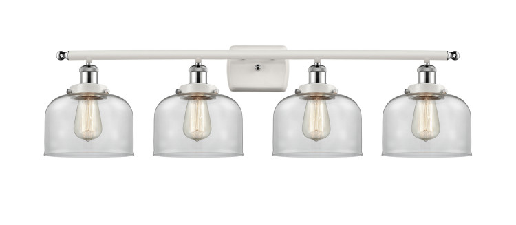 Innovations - 916-4W-WPC-G72 - Four Light Bath Vanity - Ballston Urban - White Polished Chrome