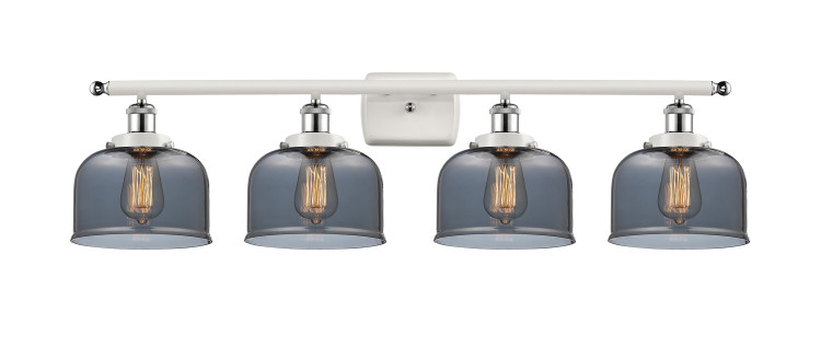 Innovations - 916-4W-WPC-G73 - Four Light Bath Vanity - Ballston Urban - White Polished Chrome