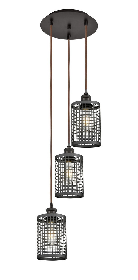 Innovations - 113B-3P-OB-M18-OB - LED Pendant - Downtown Urban - Oil Rubbed Bronze