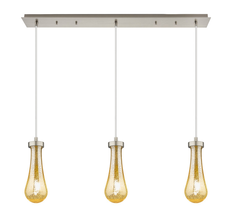 Innovations - 123-451-1P-SN-G451-4ME - Three Light Linear Pendant - Downtown Urban - Brushed Satin Nickel