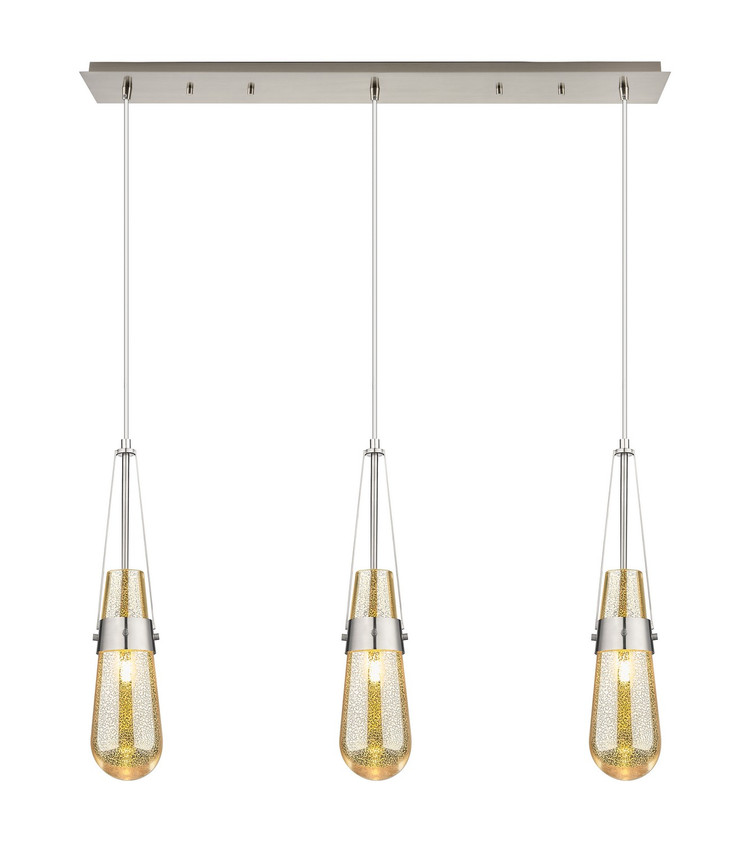 Innovations - 123-452-1P-SN-G452-4ME - Three Light Linear Pendant - Downtown Urban - Brushed Satin Nickel