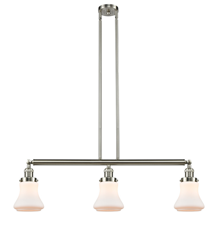 Innovations - 213-SN-G191 - Three Light Island Pendant - Franklin Restoration - Brushed Satin Nickel