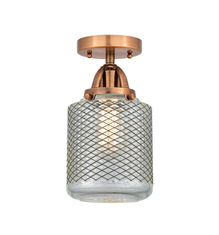 Innovations - 288-1C-AC-G262-LED - LED Semi-Flush Mount - Nouveau 2 - Antique Copper