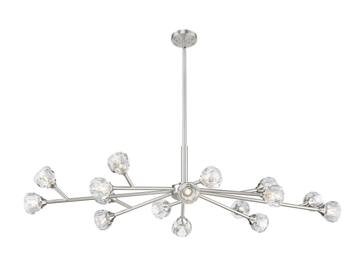 Innovations - 465-16I-PN-G465-CL - LED Chandelier - Downtown Urban - Polished Nickel